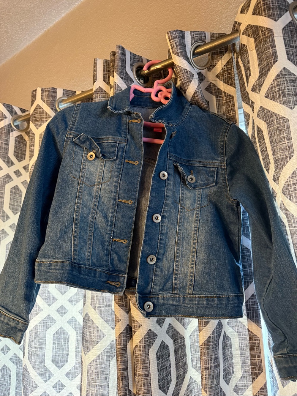 The Children's Place Blue Denim Jacket - Classic Button-Front